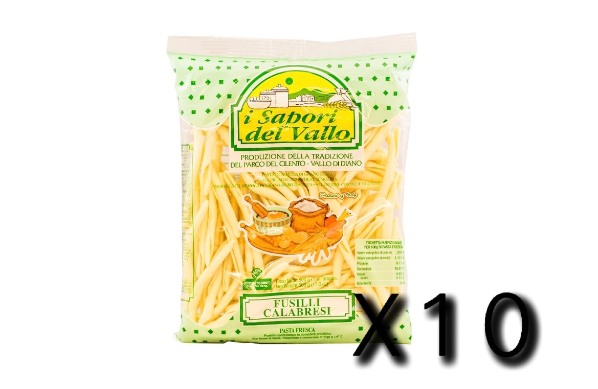 SAPORI DEL VALLO - FUSILI CALABRESI - CASE OF 10