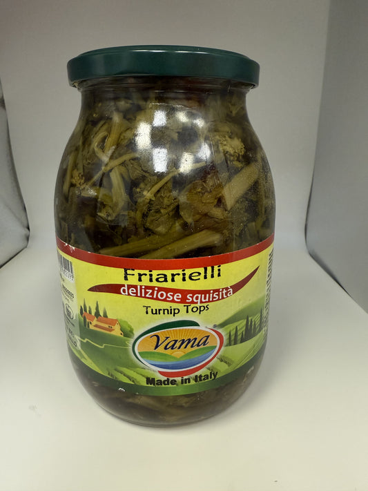 Vama Brand Friarielli - Turnip Tops Made in Italy - 900g Jar