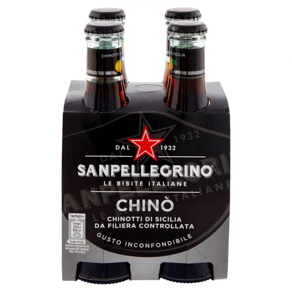 San Pellegrino Chinotto Chino 4x6.75 fl oz, Glass Bottles