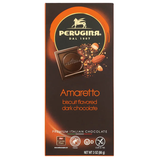 Perugina Amaretto Flavored Dark Chocolate Bar, 3 oz (86 g)