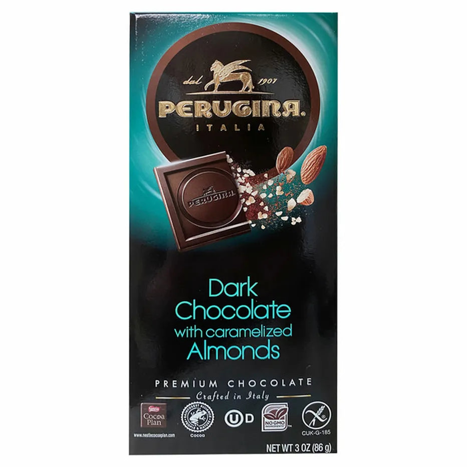 Perugina Dark Chocolate Bar with Almonds, 3 oz (86 g)