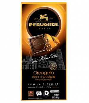 Perugina Orangello Flavored Dark Chocolate Bar, 3 oz (86 g)